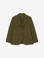 Hopsack Wool Blazer - Green