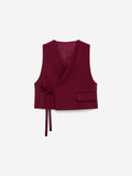 Modular Wool Vest - Red