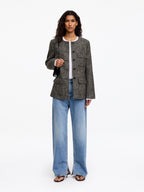 Wool-Cotton Blend Utility Jacket - Brown - Image 2
