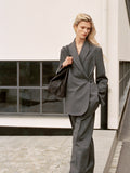 Wool-Blend Blazer - Grey