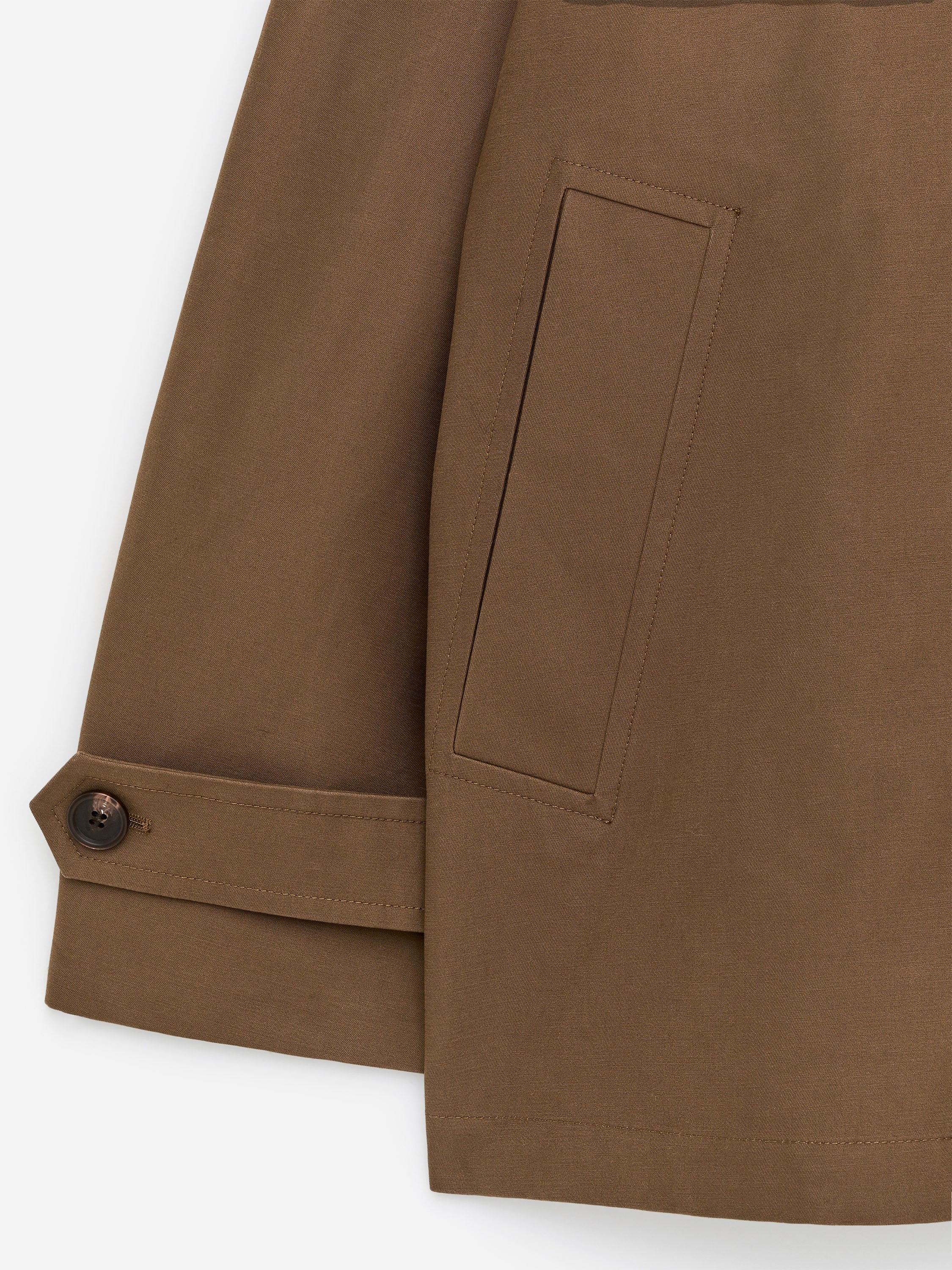 Corduroy-Collar Jacket - Brown - Image 6