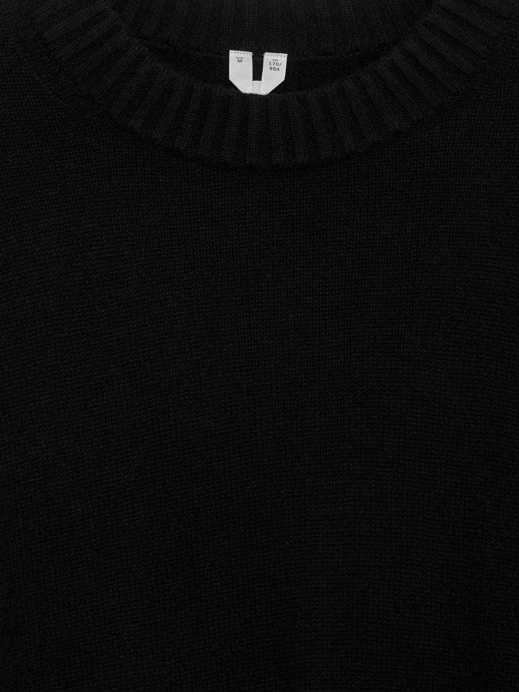 Oversized Pure Cashmere Jumper​ - Black - Image 7