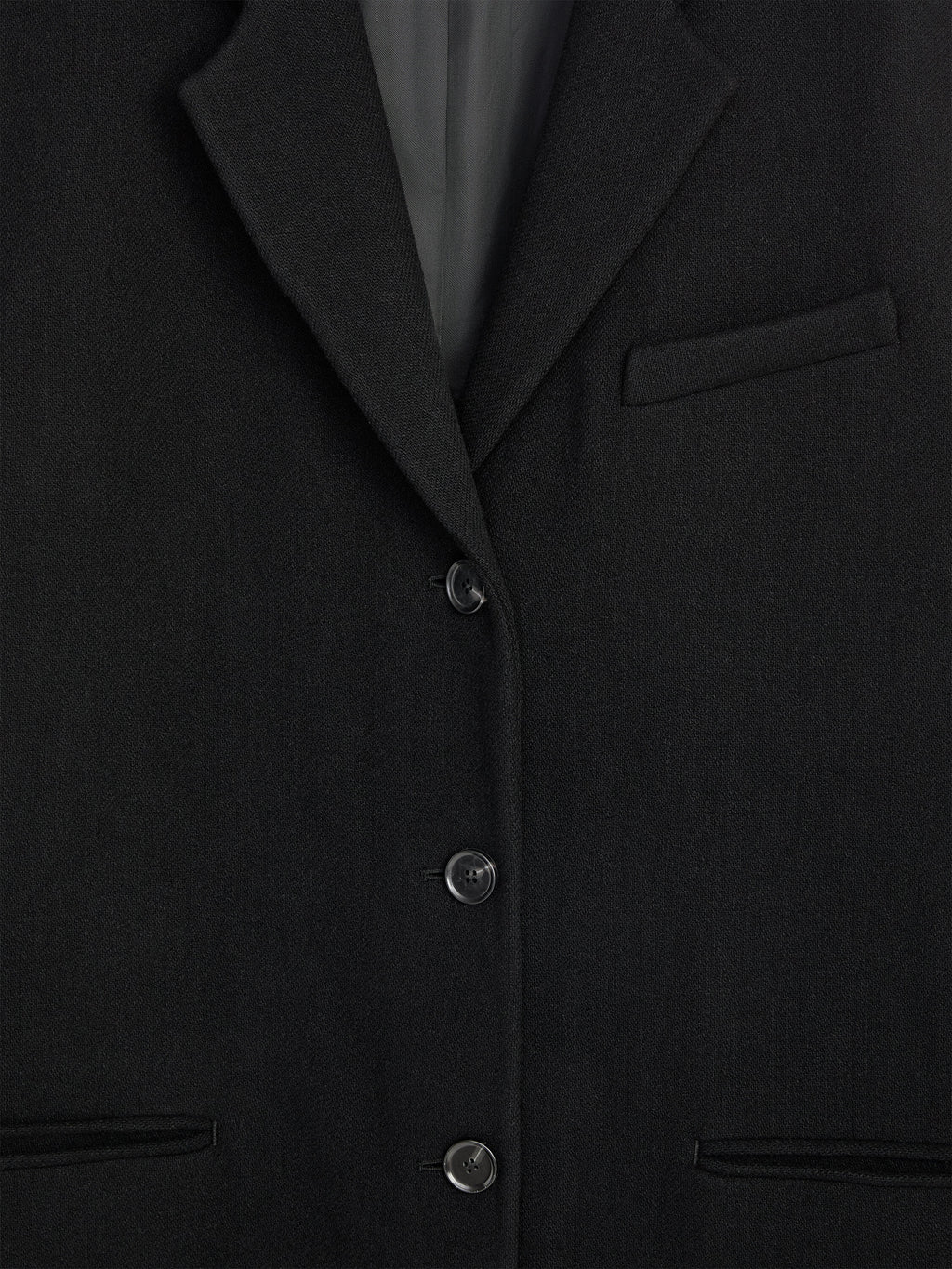 Wool-Blend Coat - Black - Image 7