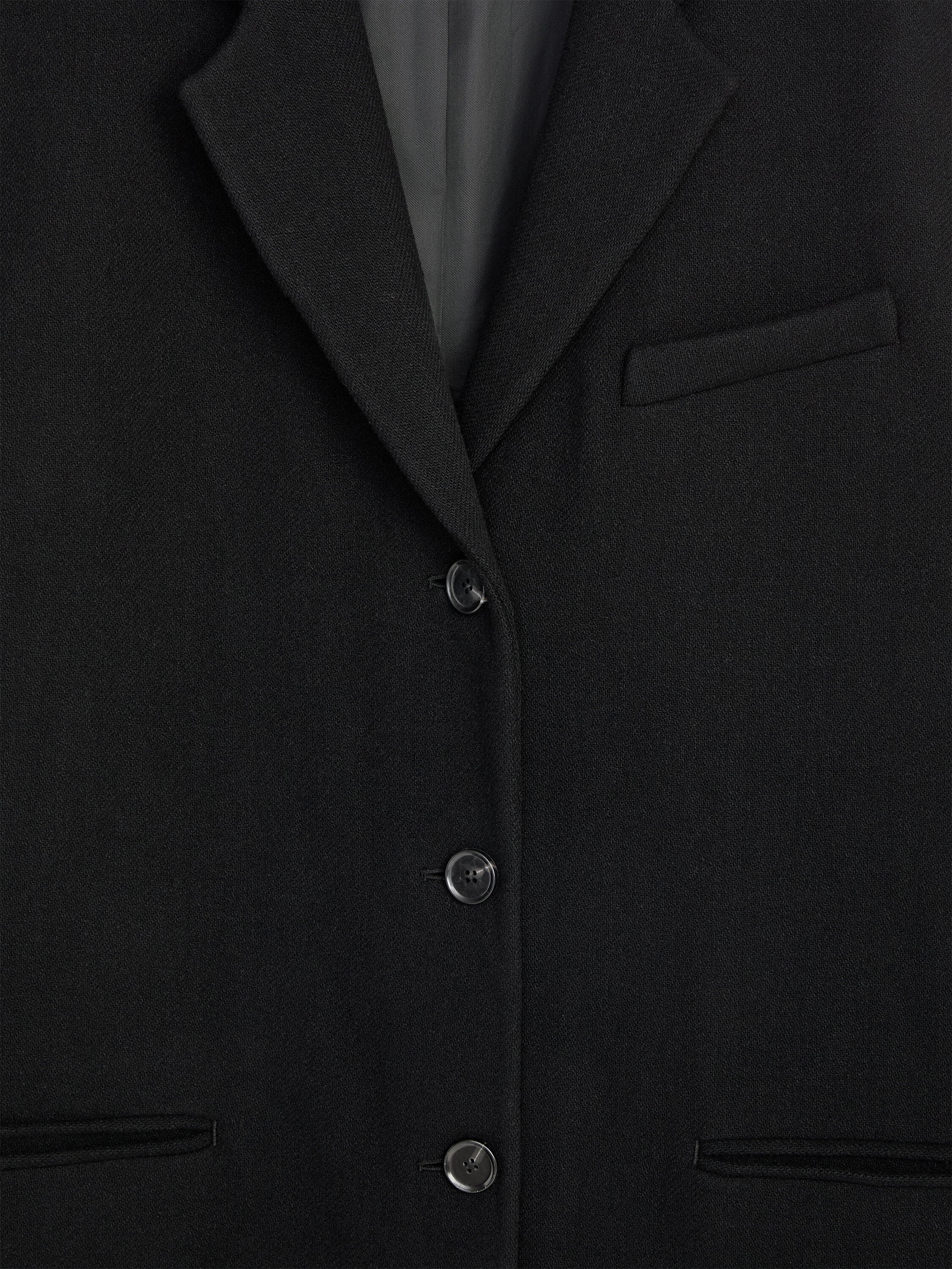 Wool-Blend Coat - Black - Image 7