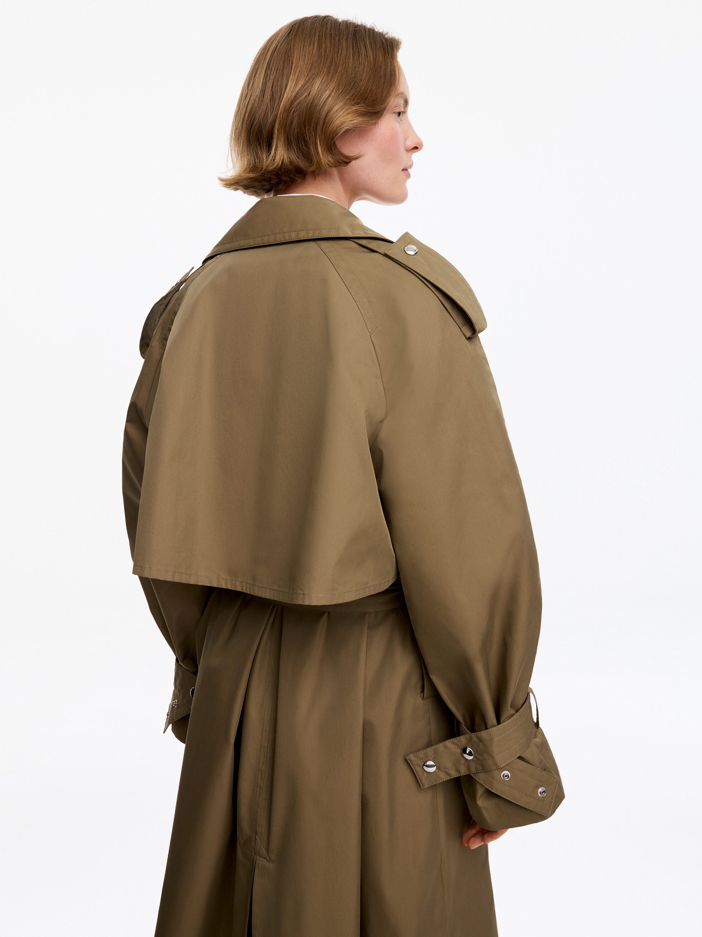 Relaxed Trench Coat - Beige - Image 2